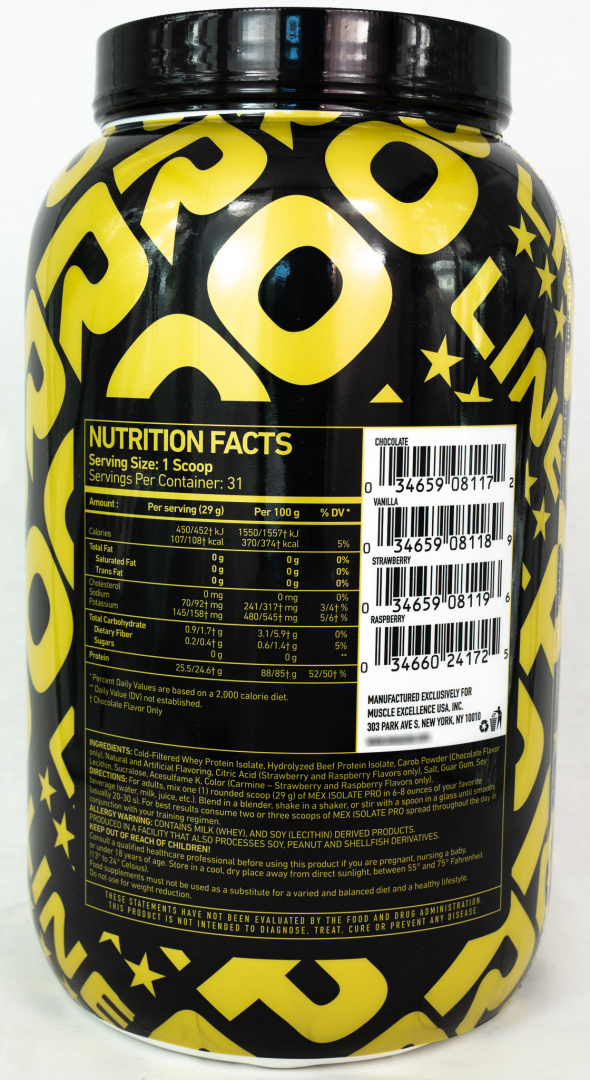 MEX ISOLATE PRO 2LBS MEX ISOLATE PRO 2LBS
