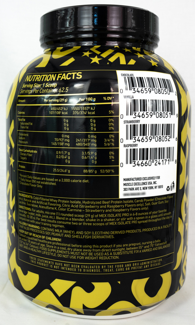 MEX ISOLATE PRO 4LBS MEX ISOLATE PRO 4LBS